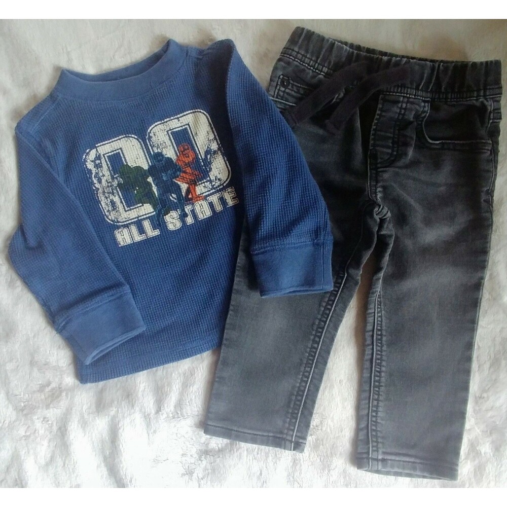 Pants Shirt 18 To 24 Month Baby Gap skinny jeans Falls Creek thermal long sleeve